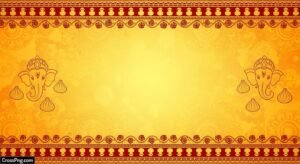 Blank ganpati invitation card background image
