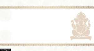 Blank ganpati invitation card background image 7