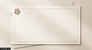 Blank menu card background design image