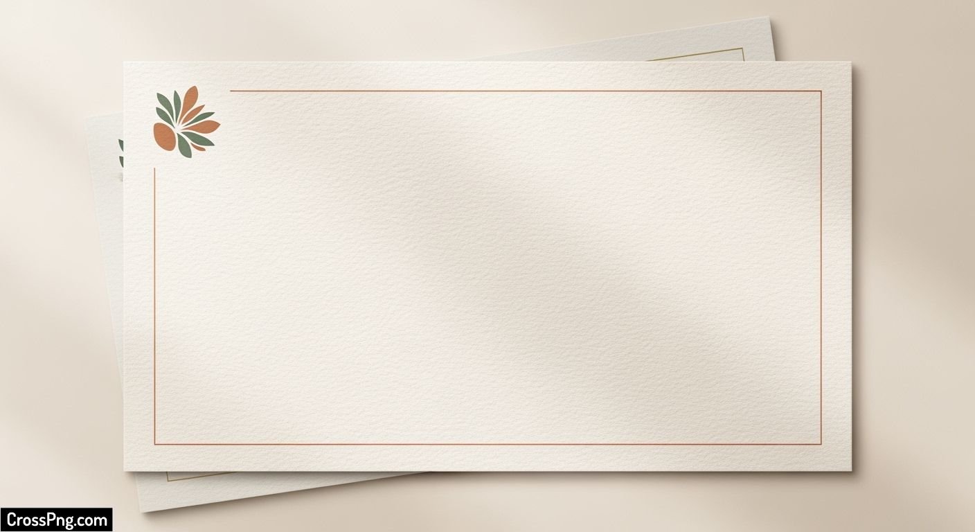 Blank menu card background design image
