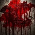 Bloody background wall