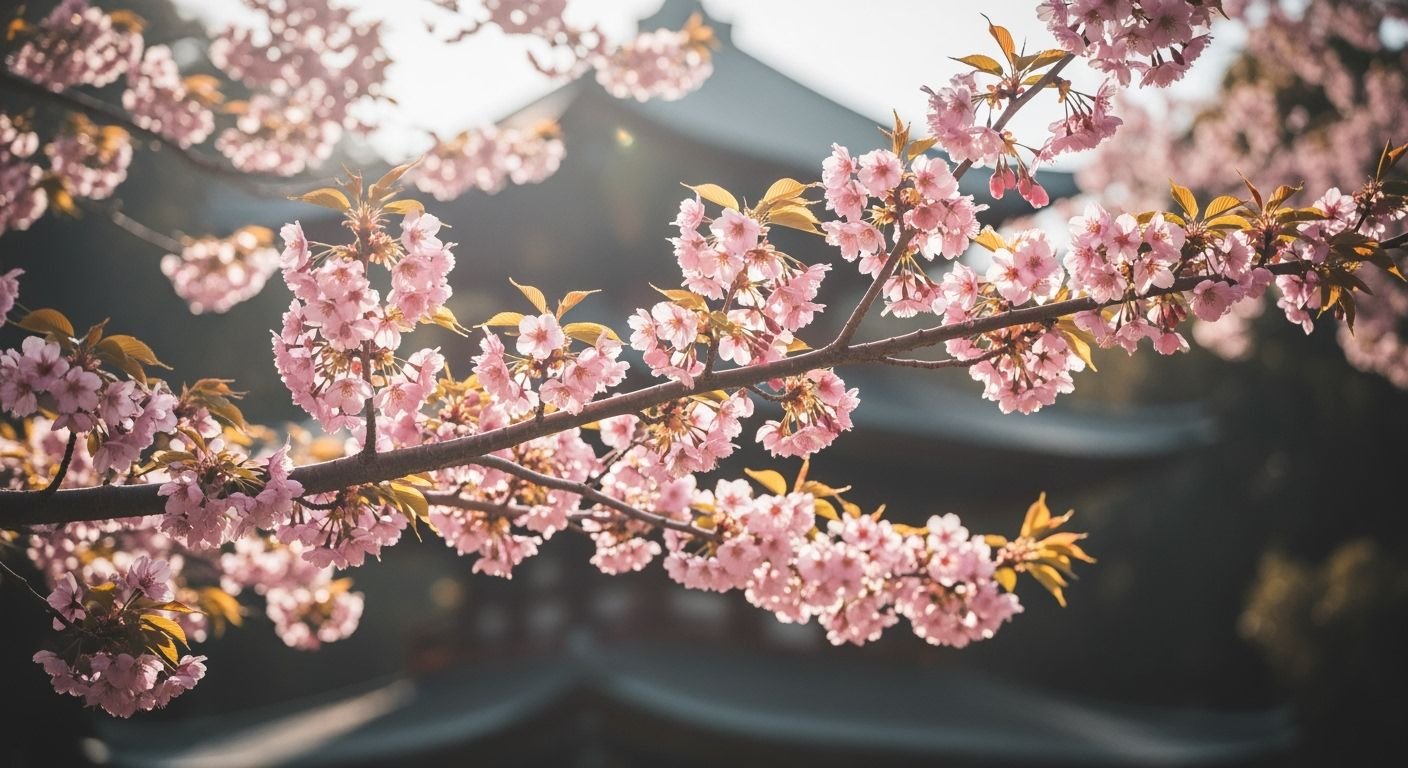 Blooming aesthetic japanese cherry image 4