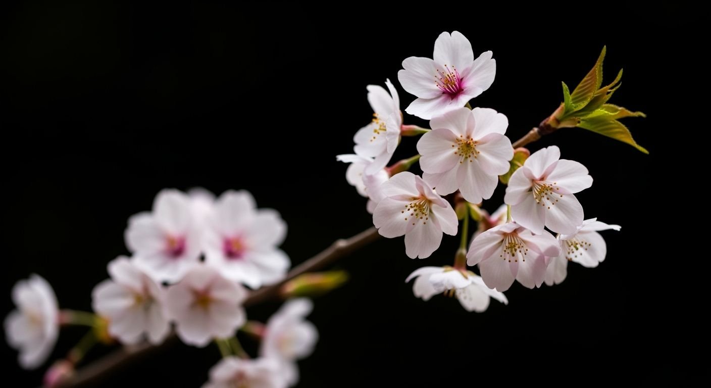 Blossom black background image 3