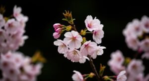 Blossom black background image 4