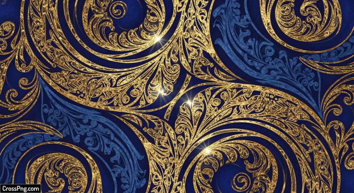 Blue and gold background image