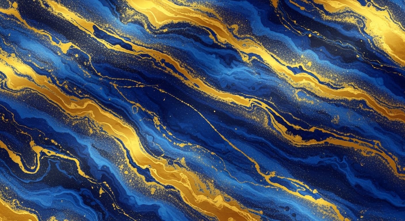 Blue and gold background image 2