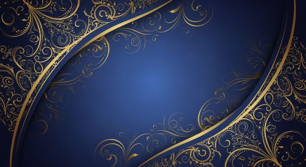 Blue and gold background image 3