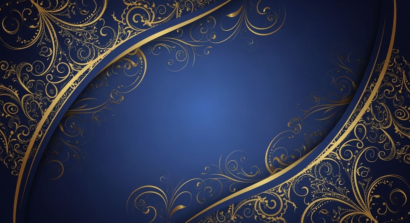 Blue and gold background image 3