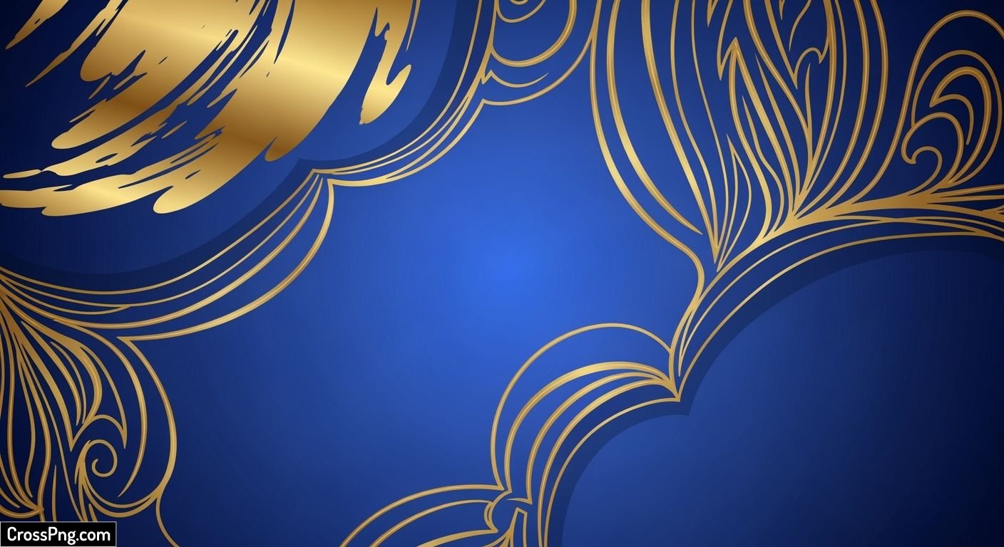 Blue and gold background image 3