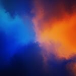 Blue and orange background image