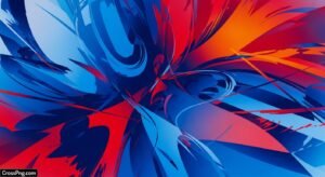 Blue and red abstract background image 3
