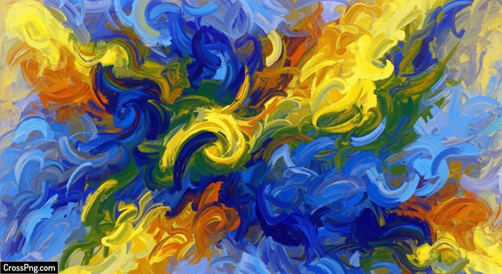 Blue and yellow abstract background image