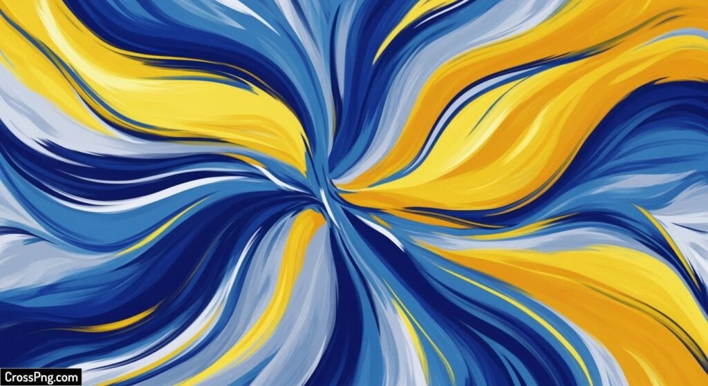 Blue and yellow abstract background image 3