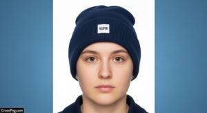 Blue background passport photo image 4