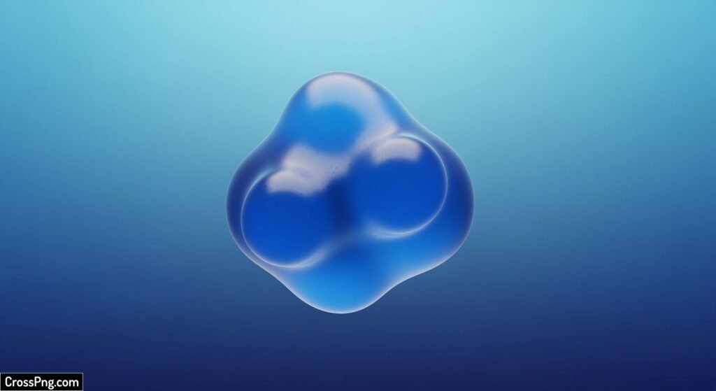 Blue background preserve image