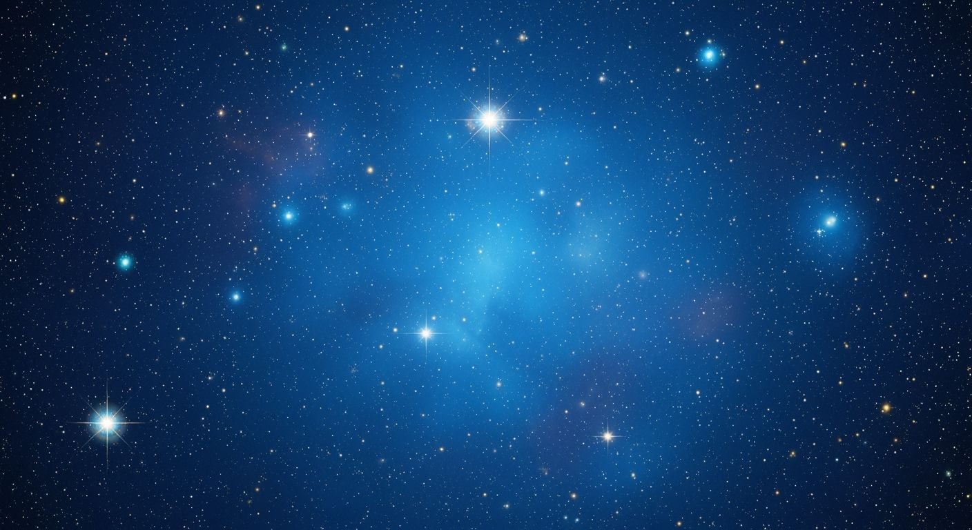 Blue background with stars image