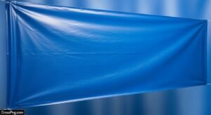 Blue banner background image
