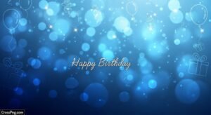 Blue birthday background hd image