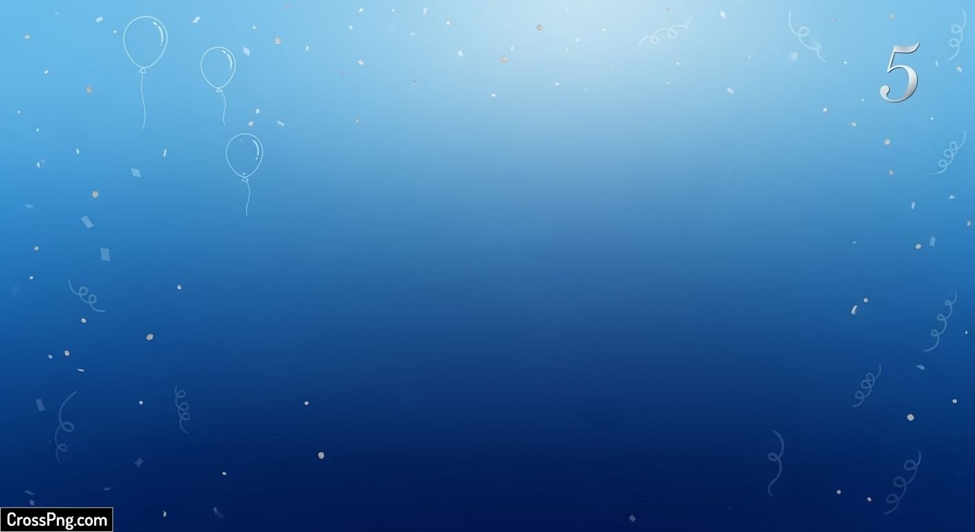 Blue birthday invitation card background image 2