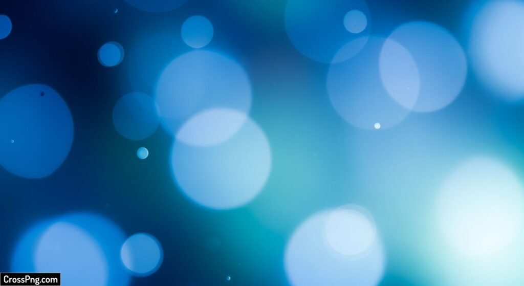 Blue bokeh background image 3