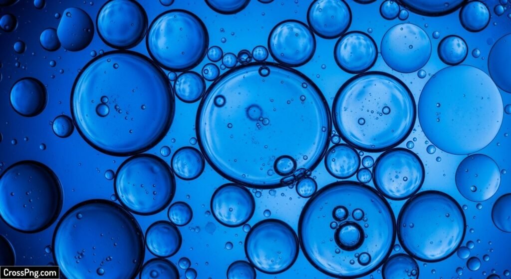 Blue bubble background image