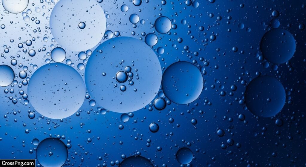 Blue bubble background image