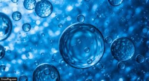 Blue bubble background image 2