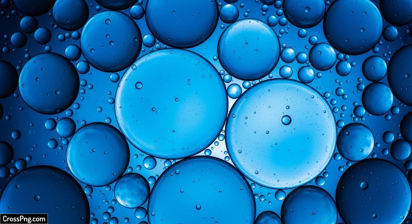 Blue bubble background image 3