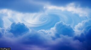 Blue cloud background image 3