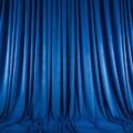 Blue curtain background image