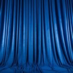 Blue curtain background image 3