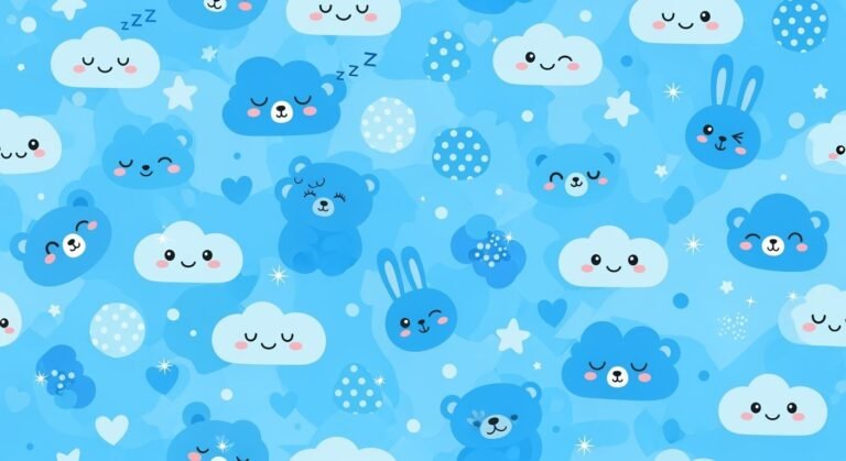 Blue cute background image 5