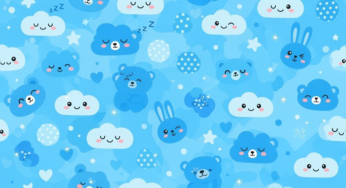Blue cute background image 5