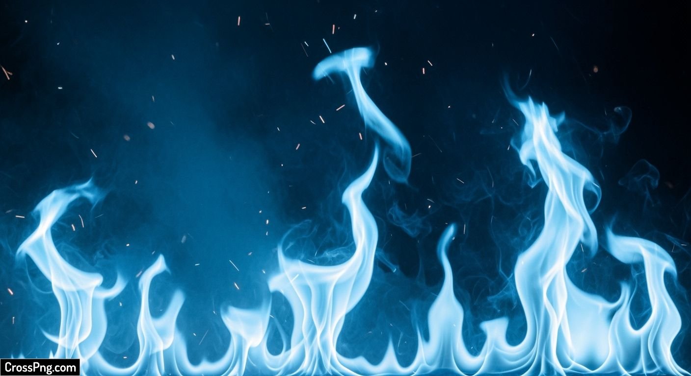 Blue fire background image