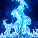 Blue fire background image 3