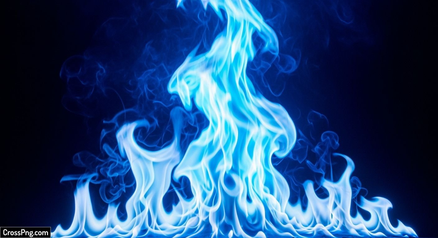 Blue fire background image 3