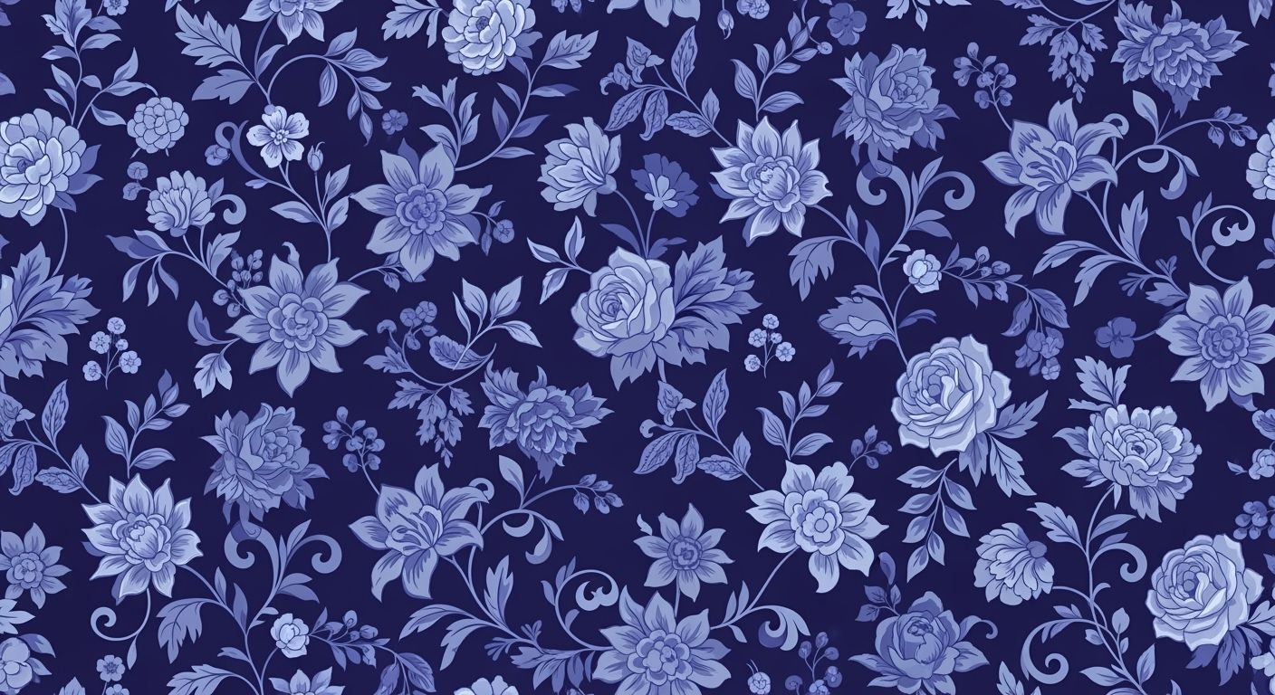 Blue floral background image