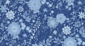 Blue floral background image 2