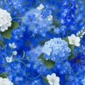 Blue floral background image