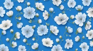 Blue floral background image 4