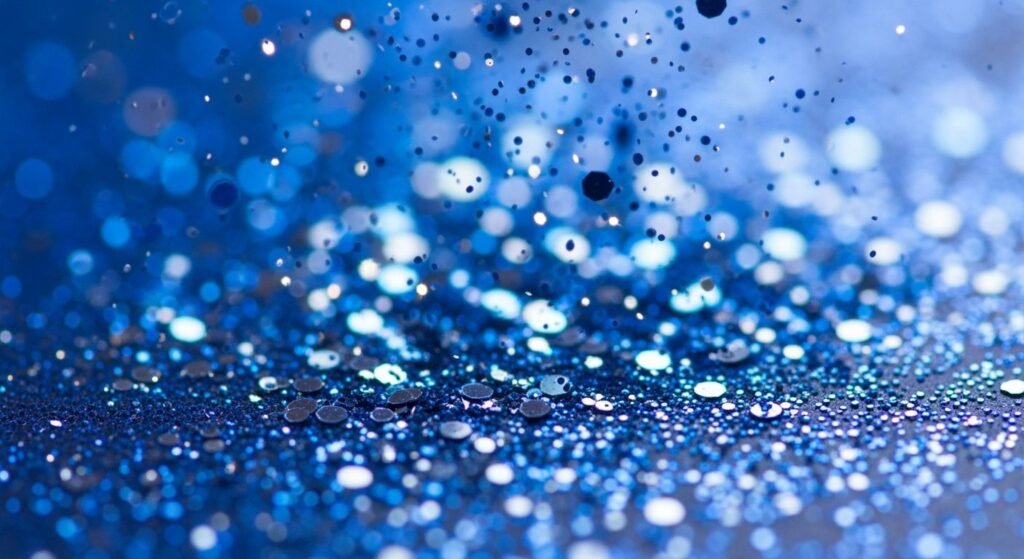 Blue glitter background image 3