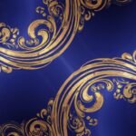 Blue gold background image