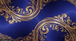 Blue gold background image