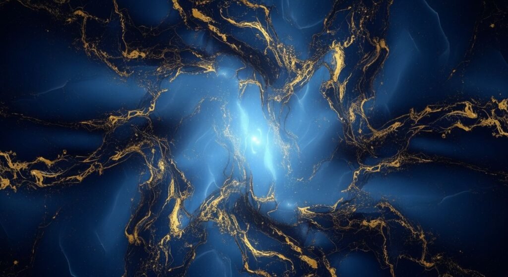 Blue gold background image