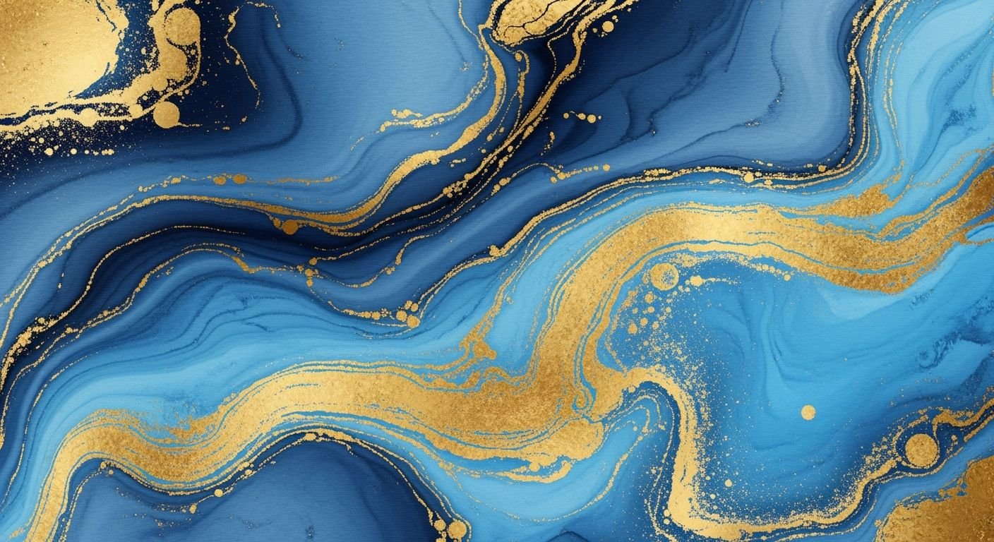Blue gold background image 3