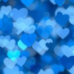 Blue heart background image