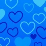 Blue heart background image 2