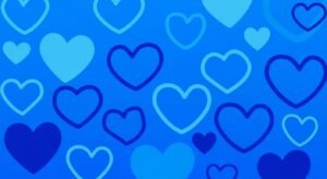 Blue heart background image 2