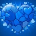Blue heart background