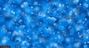 Blue heart background image 4